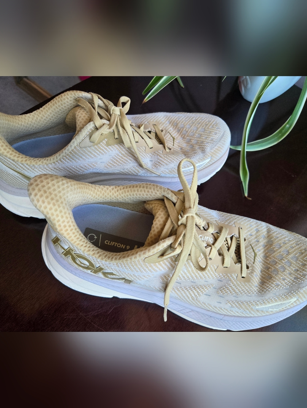 Hoka Clifton 9 Running Shoes | White / Holiday Flock (WHF) | Men’s 9D - Picture 3 of 11